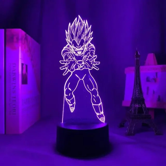 LED 3D Dragon Ball Z - Vegeta