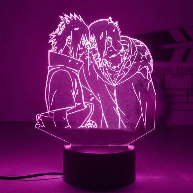 LED 3D Naruto - Itachi et Sasuke Adieu