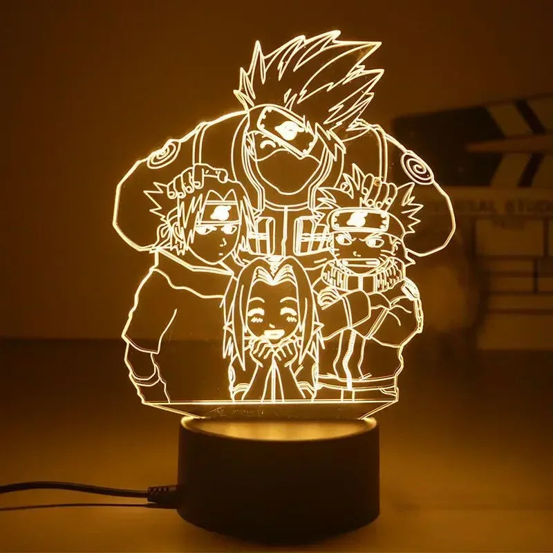 LED 3D Naruto - Team 7