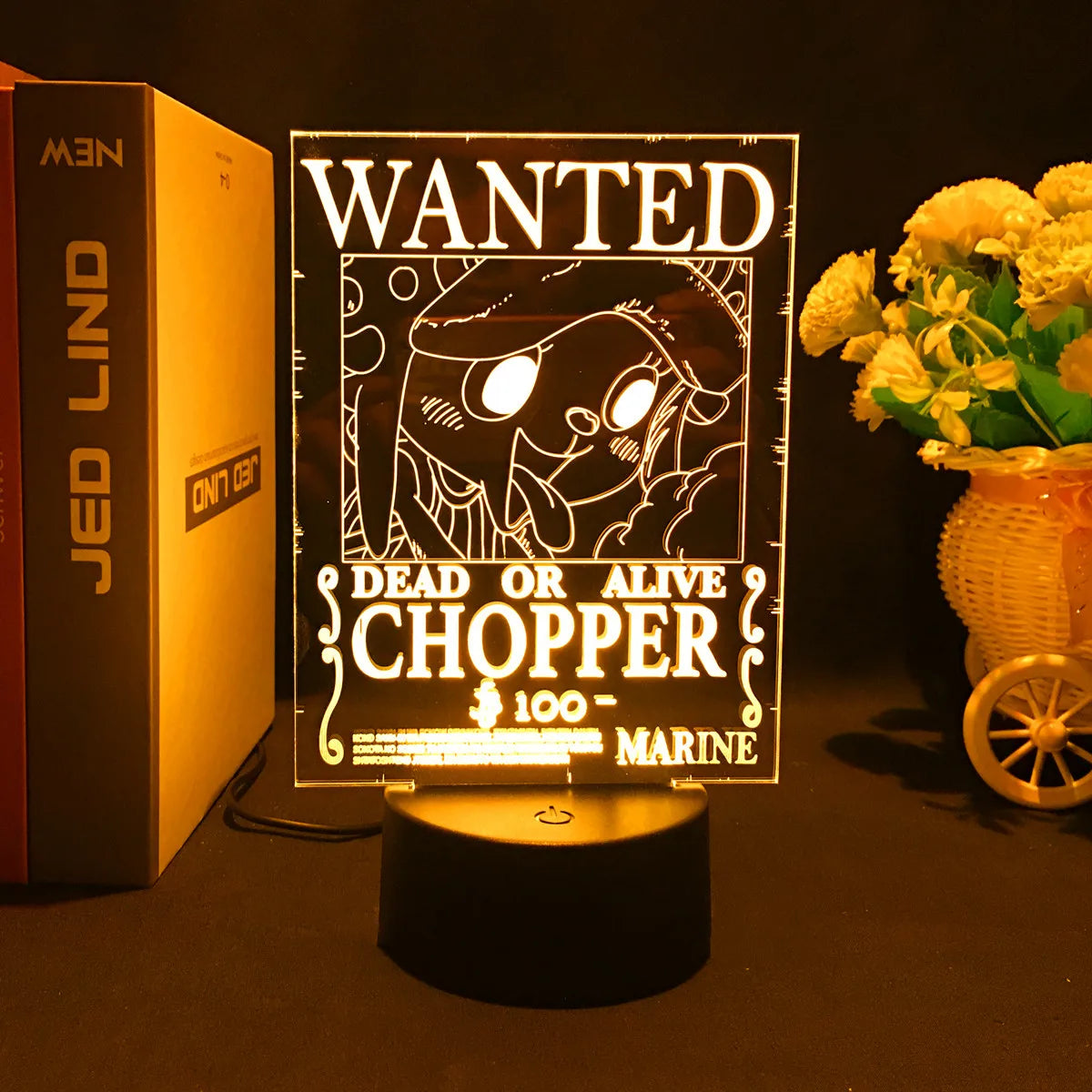 LED 3D One Piece - Wanted Chopper