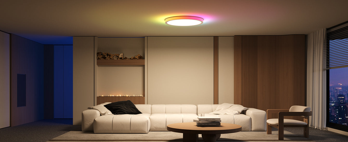 Plafonnier LED salon RGB