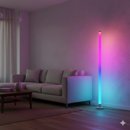 Lampadaire LED d'ambiance RGB