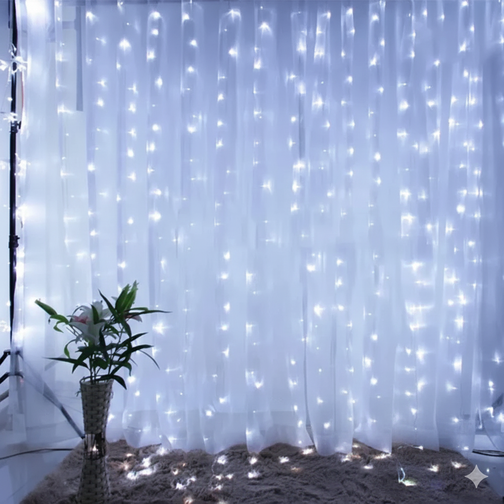Guirlande LED rideaux