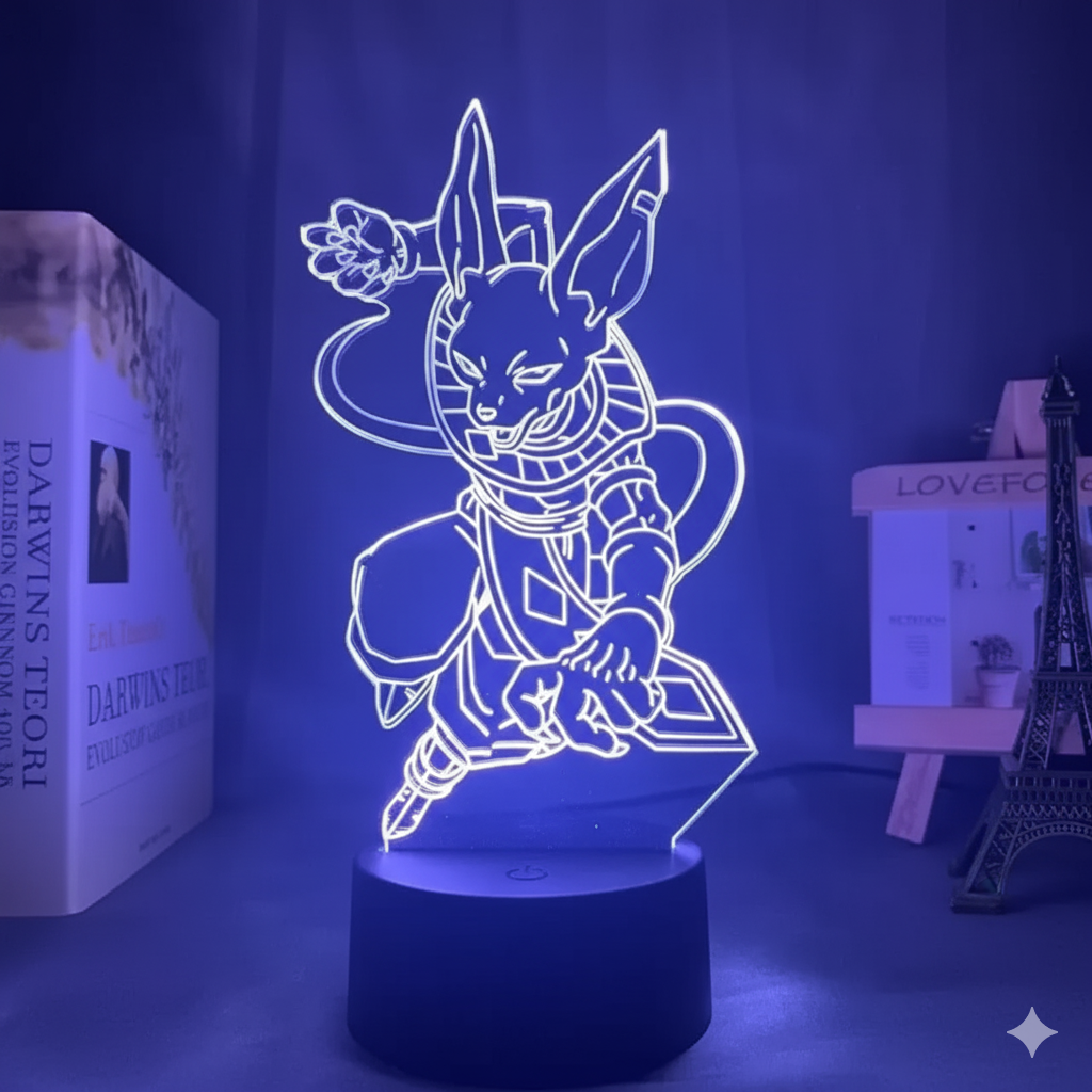 LED 3D Dragon Ball Super - Beerus