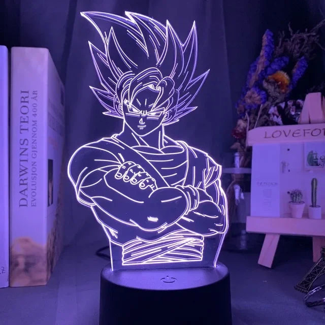 LED 3D Dragon Ball Z - Goku SSJ2
