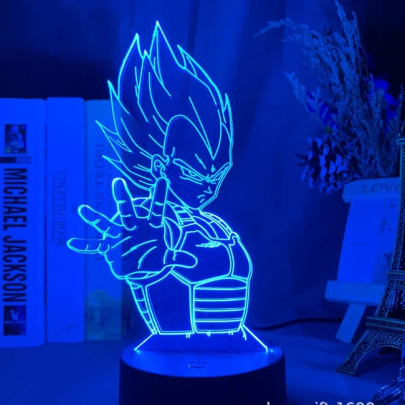 LED 3D Dragon Ball Z - Vegeta SSJ