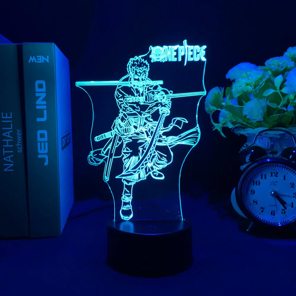 LED 3D One Piece - Zoro