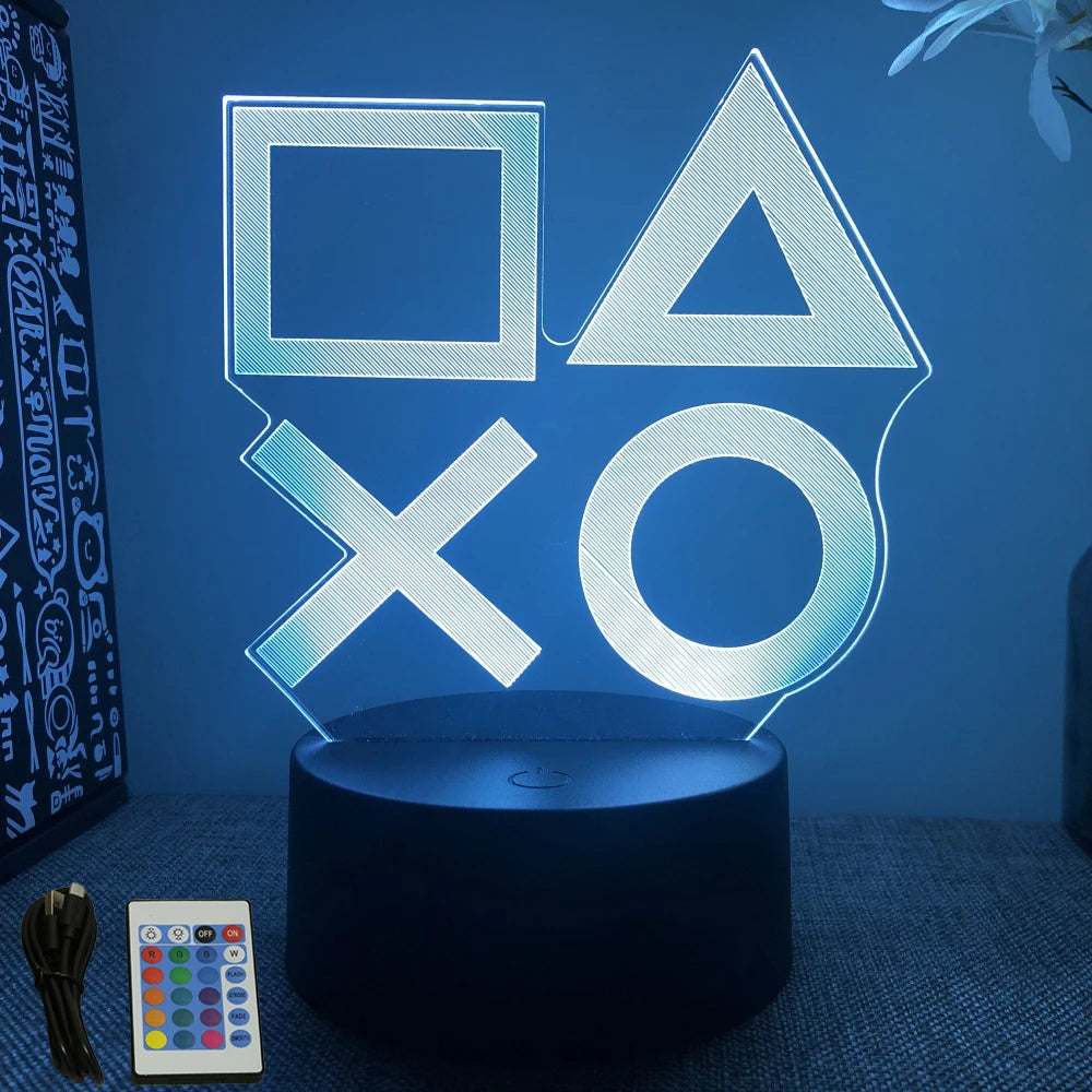 Lampe 3D LED - Logo Playstation