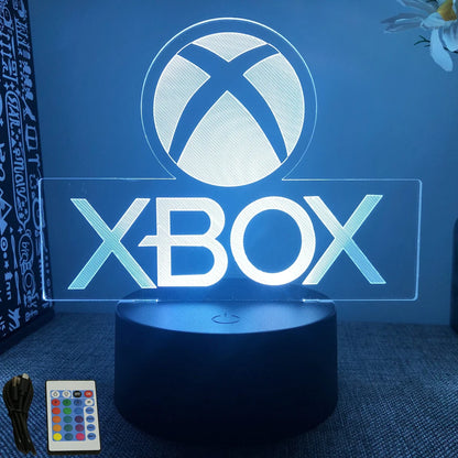 Lampe 3D LED - Logo XBOX