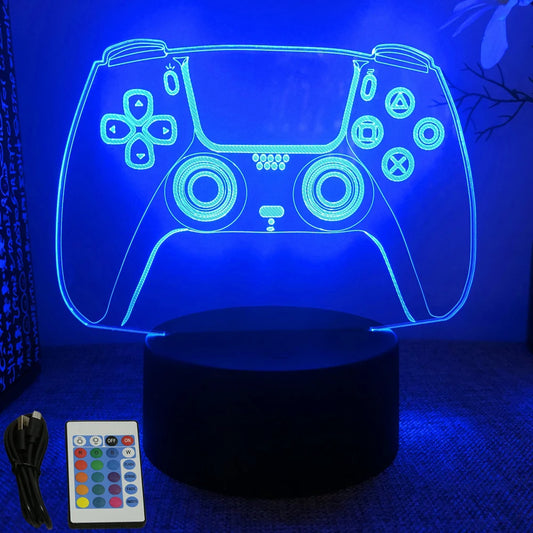 Lampe 3D LED - Manette Playstation