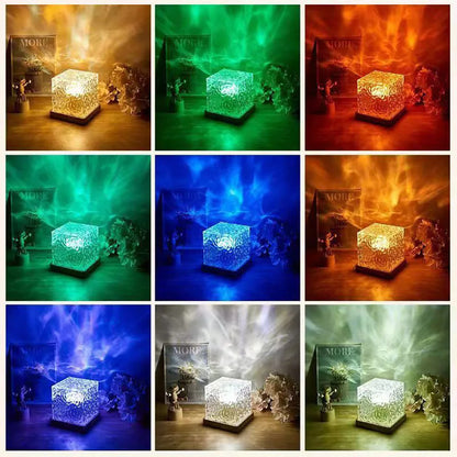 Projecteur cube LED - aurores boréales